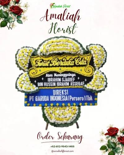 Papan Bunga Duka di Pulosari
